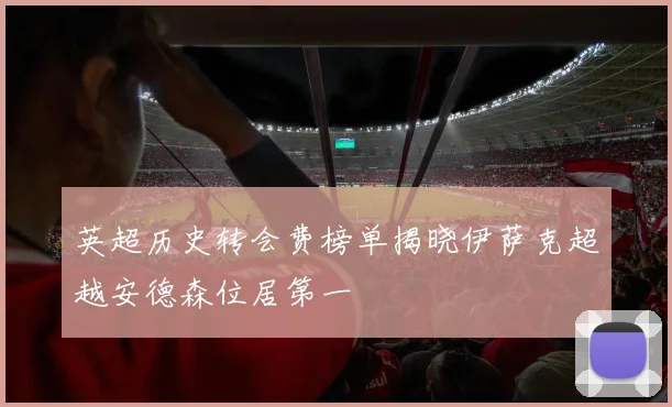 英超历史转会费榜单揭晓伊萨克超越安德森位居第一